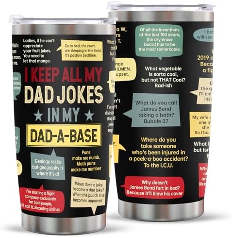 Christmas Dad Gifts for Men 20Oz Stainless Steel Tumbler Dad Birthday