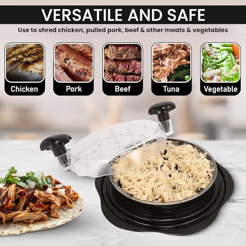 Chicken Shredder Tool Twist – Large Chicken Breast Shredder & Grinder