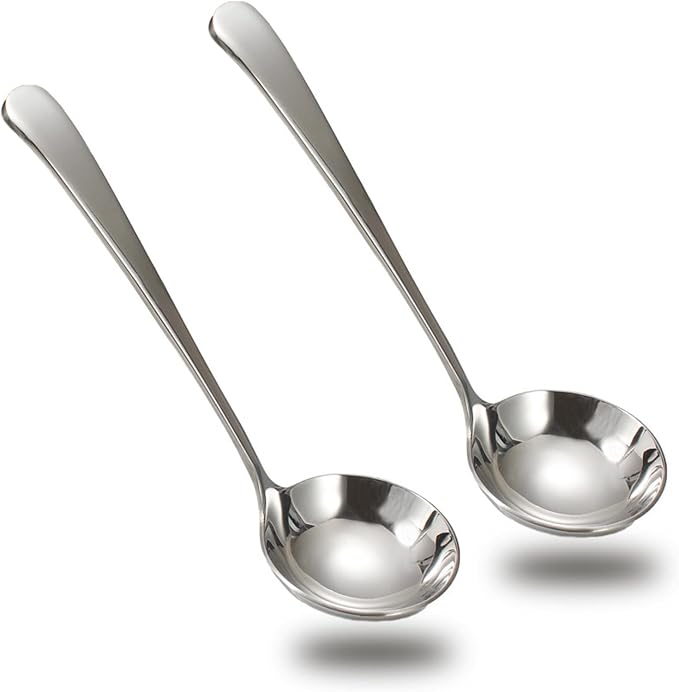 Asanta 2 PCS Small Soup Ladle, 7.7 Inch Sauce ladle, Durable 304 Stainless by Asanta