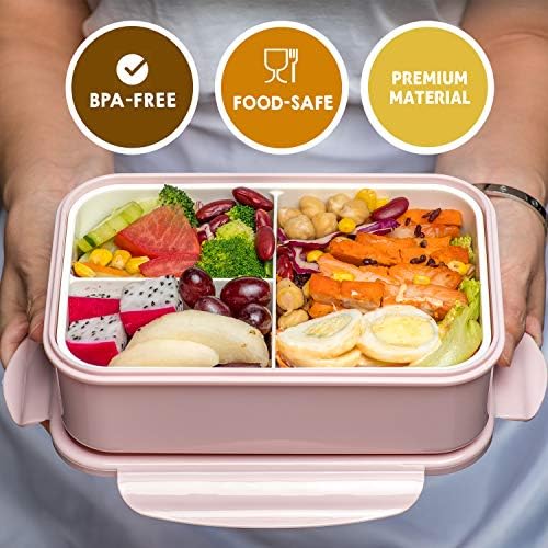 LOVINA Bento Boxes for Adults - 1100ML Bento Lunch Box Container For