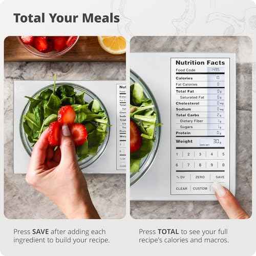 Greater Goods Food Scale with Nutrition Calculator, 2,000 Codes