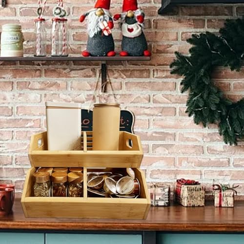 2-Pack Stackable Vegetable Storage Bins, Kitchen and Pantry Organizers