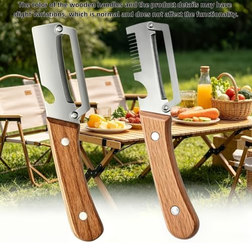 Stainless Steel Peeler with Wooden Handle