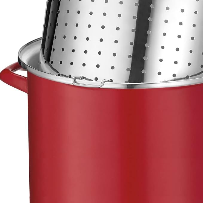 12QT STOCKPOT W/COVER RED - Image 3