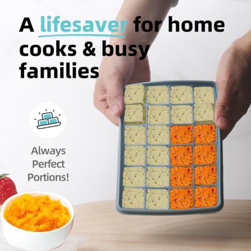 1 Tbsp Silicone Freezer Molds,Perfect for Storing Garlic, Ginger