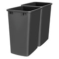 Rev-A-Shelf 2-Pack 35 Quart Polymer Replacement Trash Bin, Recycle Waste by Rev-A-Shelf