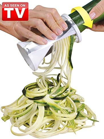 Veggetti Dual Stainless Steel Blade Veggie Slicer, White