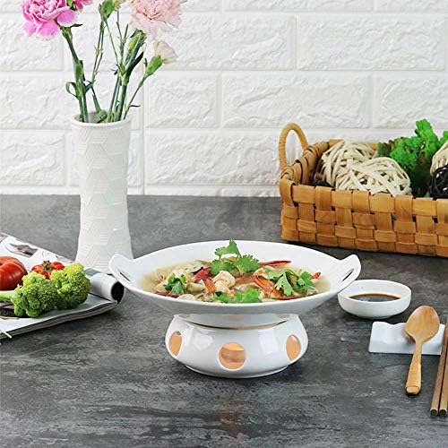 Kimmyer 12 Inch Buffet Casserole Dish, Ceramic Chafer