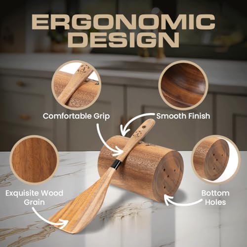 Armandine 11-Piece Teak Wooden Cooking Utensil Set
