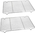 P&P CHEF Cooling Baking Rack Stainless Steel, 16.6" x 11.5", 2 Pcs
