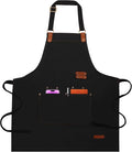 Chef Aprons for Women Men with Pockets, Oil-Repellent & Water-Resistant by Unknown