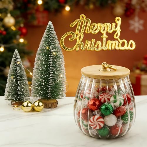 Halloween Cookie Candy Jar Clear Glass Jar Coffee Canister, Sugar