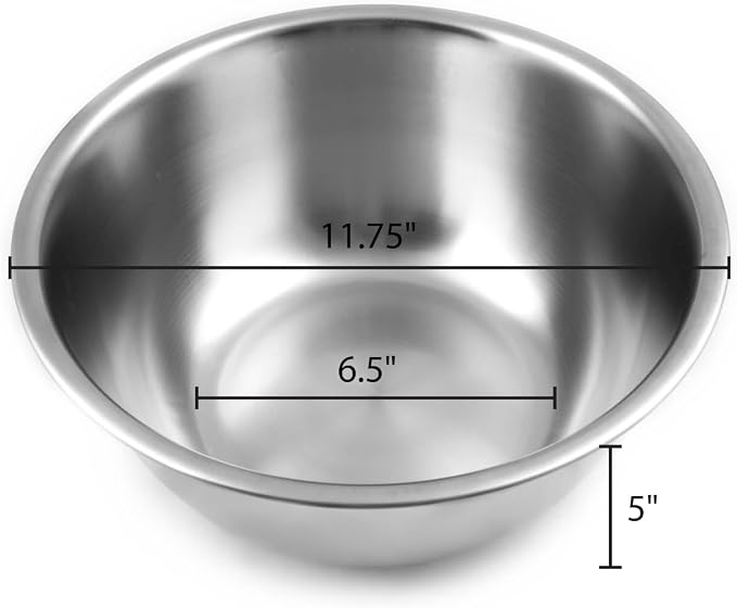 Fox Run Stainless Steel Mixing Bowl, and 10.75 Quarts - Image 5
