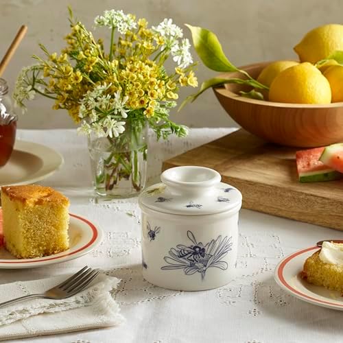 Butter Bell Crock by L. Tremain French Ceramic Butter Keeper, Honey