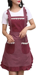 Cute Apron for Women with Pockets, Comfortable Kitchen Apron by Sefiron