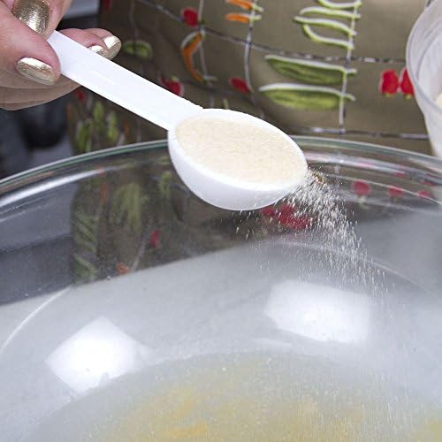 5 in 1 White Plastic 1g 2.5g 5g 10g 15g Measuring Spoons Set Kitchen