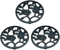 Cast Iron Bird Trivet Set, 3-Pack - Decorative Metal Pot Holders