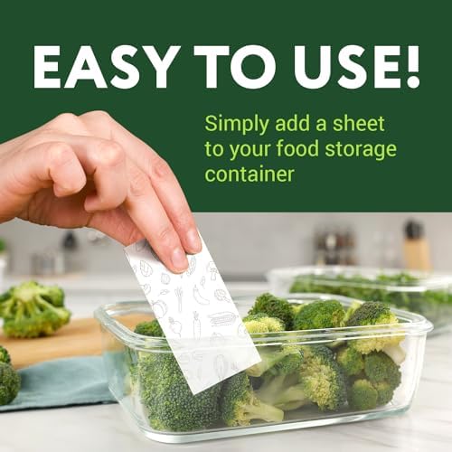 IMPRESA Produce Keeper Food Storage Sheets, Pack of 18