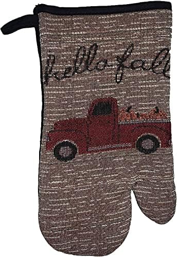 Set of 10, Red Truck with Pumpkin Fall Design Sentiment Hello Fall