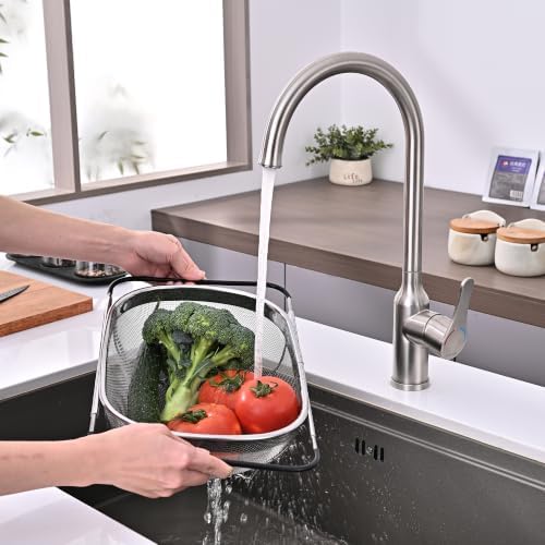6-Quart Stainless Steel Collapsible Fine Mesh Kitchen Colander