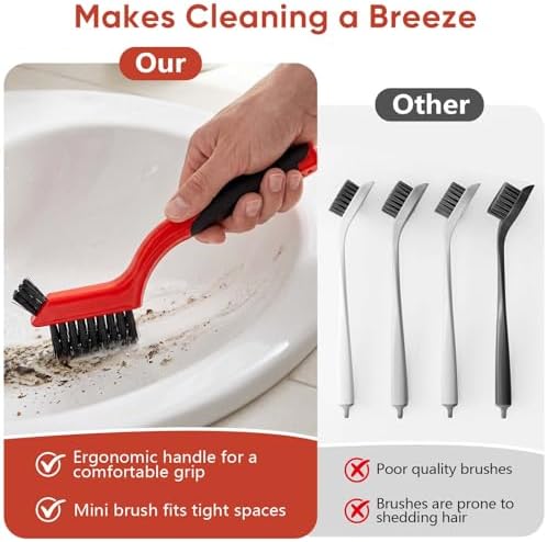10PCS Nylon Cleaning Brush Set for Tight Spaces