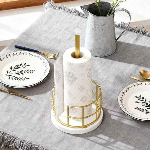 YATINEY Paper Towel Holder, Kitchen Paper Towel Holder for Countertop