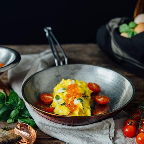Sertodo Copper Skillet Pan | 8 inch Diameter | Patented Stainless