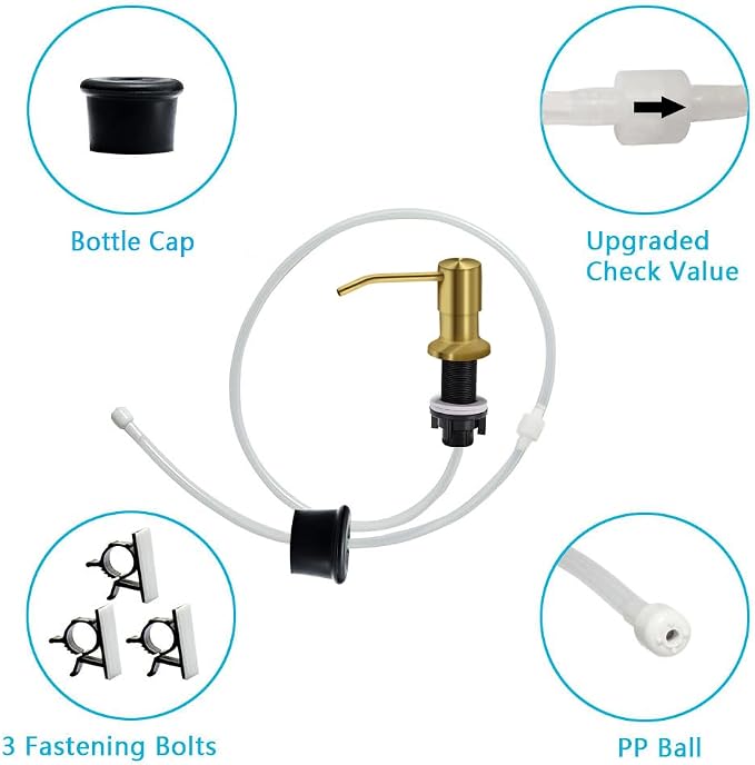 Soap Dispenser for Kitchen Sink, Countertop Sink Soap Dispenser Pump, Say - Image 5