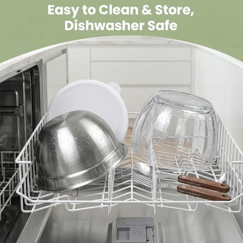 Chilled Dip Bowls with Lids, 2-Pack Dip Bowl with Ice Holder
