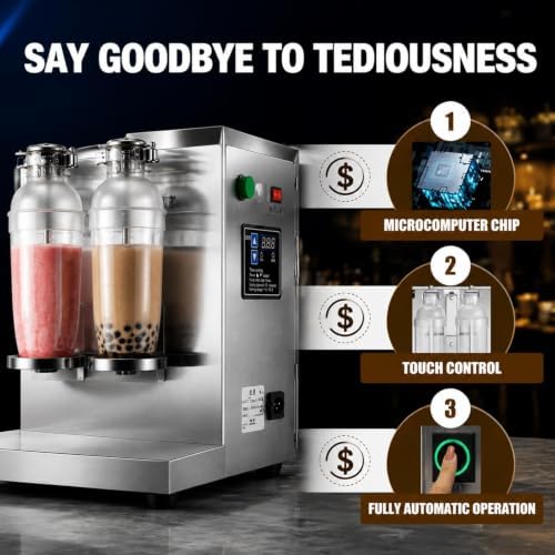 Commercial Milk Tea Mixing Machine, Double Cup