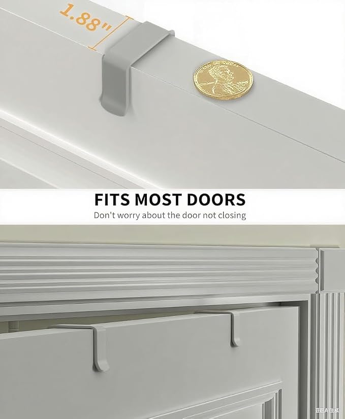 Moforoco Grey 9-Tier Over The Door Pantry Organizer, Pantry Organization and - Image 3