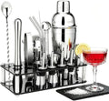 XDNOOK 5pcs Cocktail Shaker Set Bartender Kit,Professional Bar Set