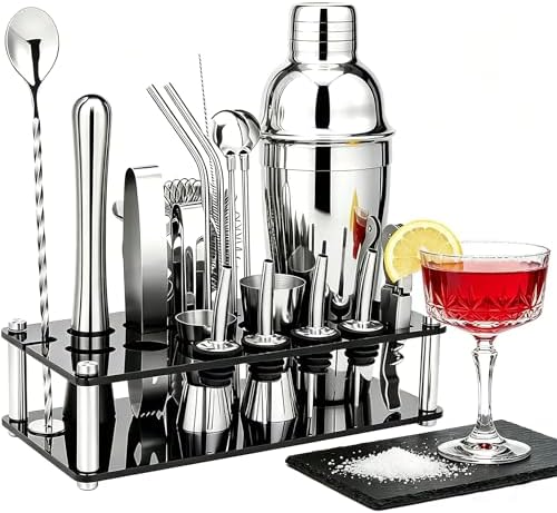 XDNOOK 5pcs Cocktail Shaker Set Bartender Kit,Professional Bar Set