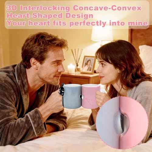 Couple Gifts Cute Kissing Cat Mug Matching Couples Stuff Ceramic