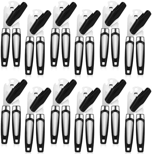 Gisafai 12 Pcs Manual Can Opener Bulk Sharp Blade Smooth Edge Handheld