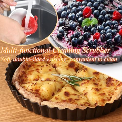 DATANYA Tart Pan 9 Inch Tart Pans Removable Bottom, Non-Stick Quiche