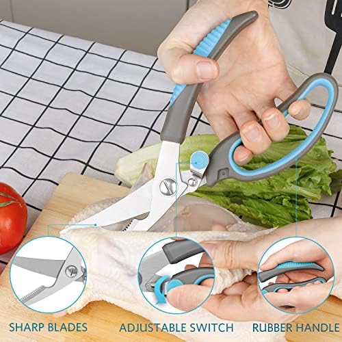 Asdirne Premium Kitchen Scissors Set, Kitchen Shears, Food-Grade
