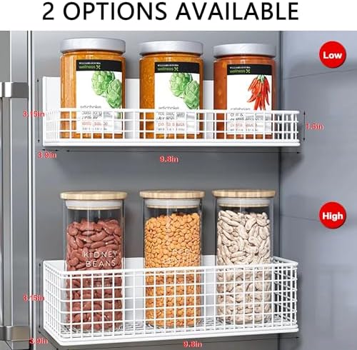 Magnetic Shelf Fridge Basket Bin Washer Dryer Locker Whiteboard