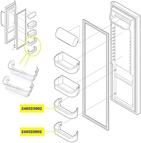 240323002 Refrigerator Door Bin Shelf Compatible with Frigidaire &