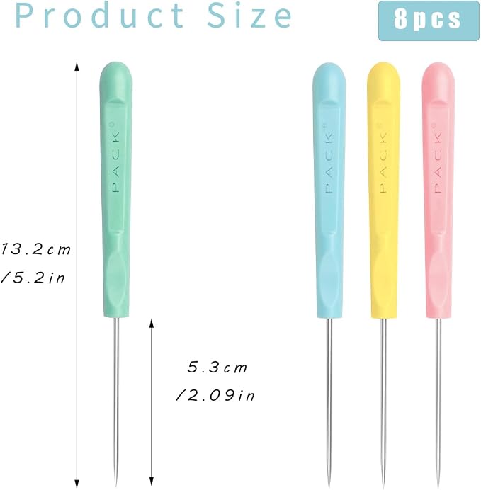 8Pcs 5.2 Inches Sugar Stir Needle, Cookie Scribe Needles Cake Decorating Needle - Image 2