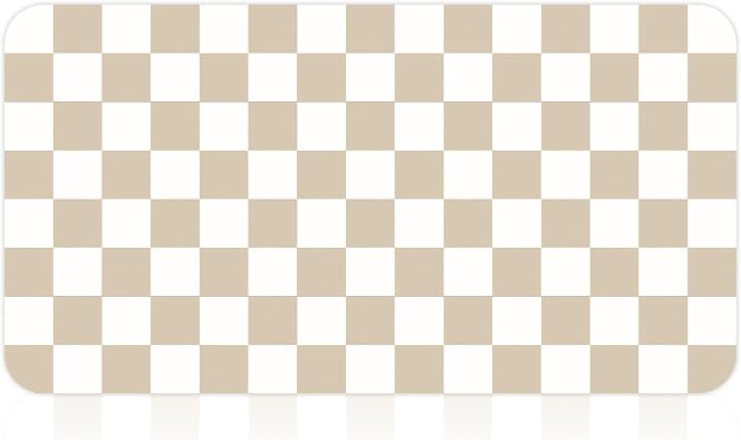 17" x 32" Checkered Dish Drying Mat - Image 9