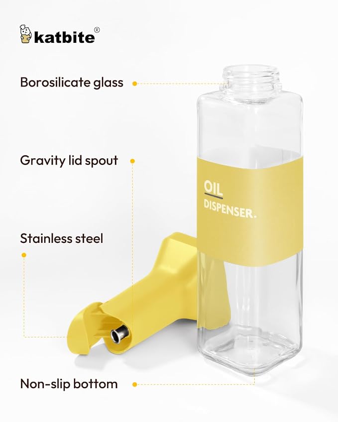 katbite 16oz Glass Olive Oil Dispenser Bottle - Image 5
