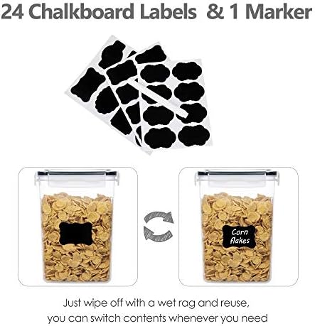 CHEFSTORY 14 PCS Airtight Plastic Food Storage Containers with Lids