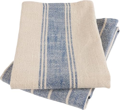 KAF Home Natural Rustic Farmhouse Slubbed Kitchen Towel | 100% Cotton