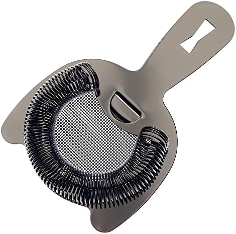 Barfly Fine Mesh Spring Strainer, Black