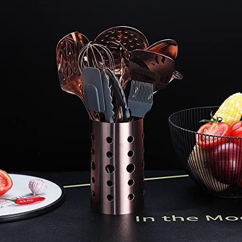Copper 13-Piece Stainless Steel Kitchen Utensil Set