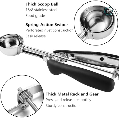 JUNADAEL J Cookie Scoop Set, Cookie Scoops for Baking Set of 3