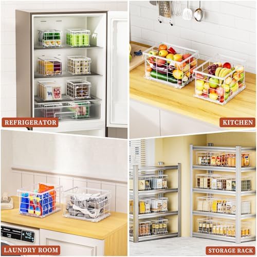 Freezer Organizer Bins for 3.5 Cu.Ft,Upgrade Quick