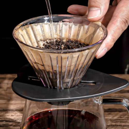 Pour Over Coffee Maker Set with Hard-Sided Gooseneck Kettle