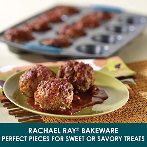 Rachael Ray Yum -o! Nonstick Bakeware 12-Cup Muffin Tin With Grips